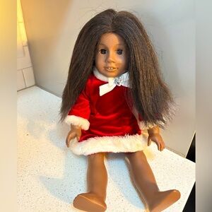 American girl doll ADDY in Xmas dress